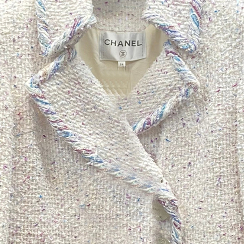 CHANEL 18 Spring Summer Jackets Coats Women's White