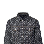 LOUIS VUITTON 1AGHUN Monogram Jacquard Denim Jacket