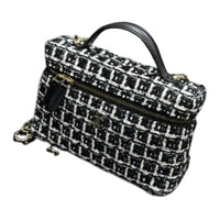 CHANEL Tweed Shoulder Bag, Crossbody Bag, Handbag Women's Black