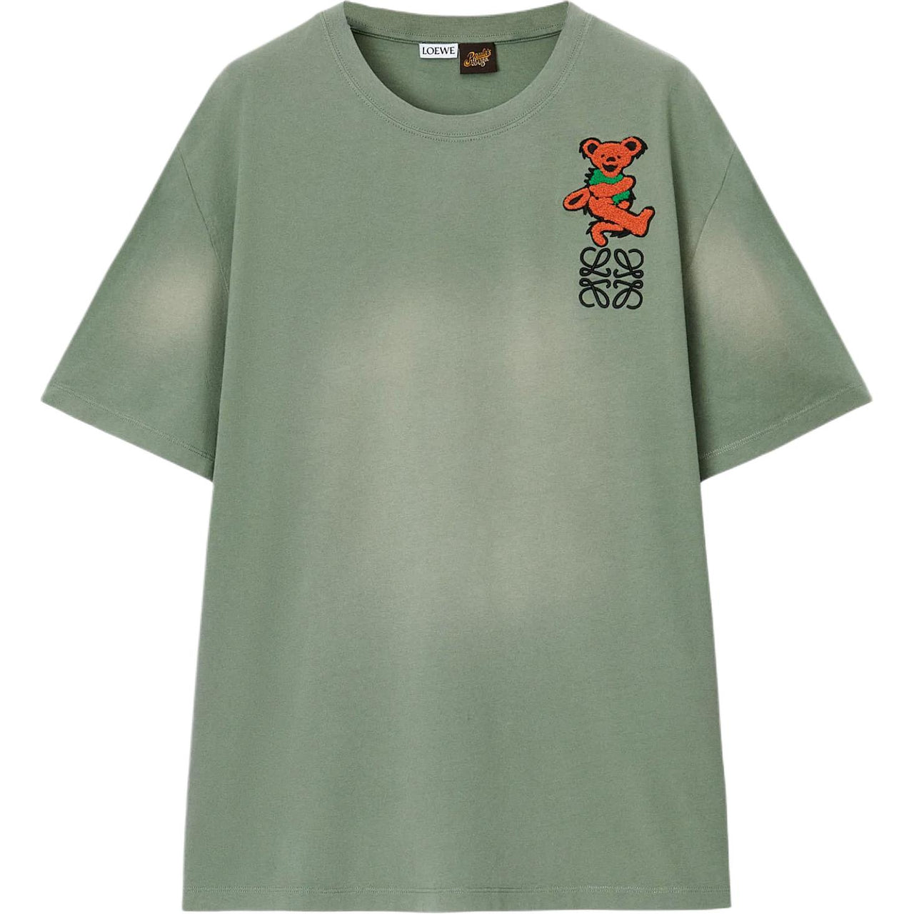 LOEWE x Grateful Dead Paula's Ibiza Drop Shoulder Sleeve T Shirt Women's Green