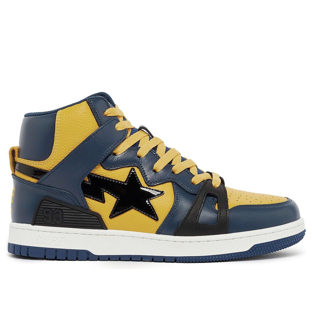 A Bathing Ape Bape Sta 93 High 'Yellow' 001FWJ301019IYEL