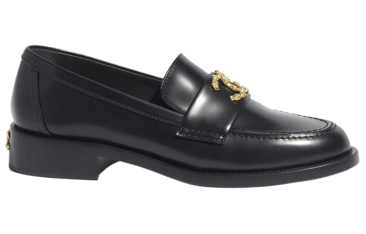 CHANEL Loafers 3cm Women's Black