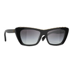 CHANEL Acetate Butterfly Sunglasses Unisex Black