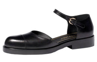 CHANEL Flat Mary Jane Shoes Women's Black
