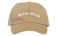 MIU MIU Drill Embroidered-logo Baseball Cap