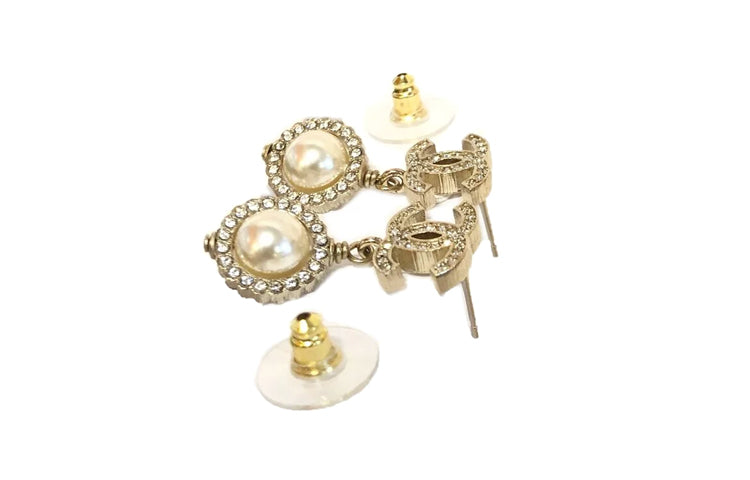 CHANEL Earrings Women's Gold