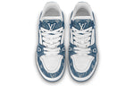 LOUIS VUITTON Lv Trainer Sneakers 'White With Blue Mesh Monogram' Women's