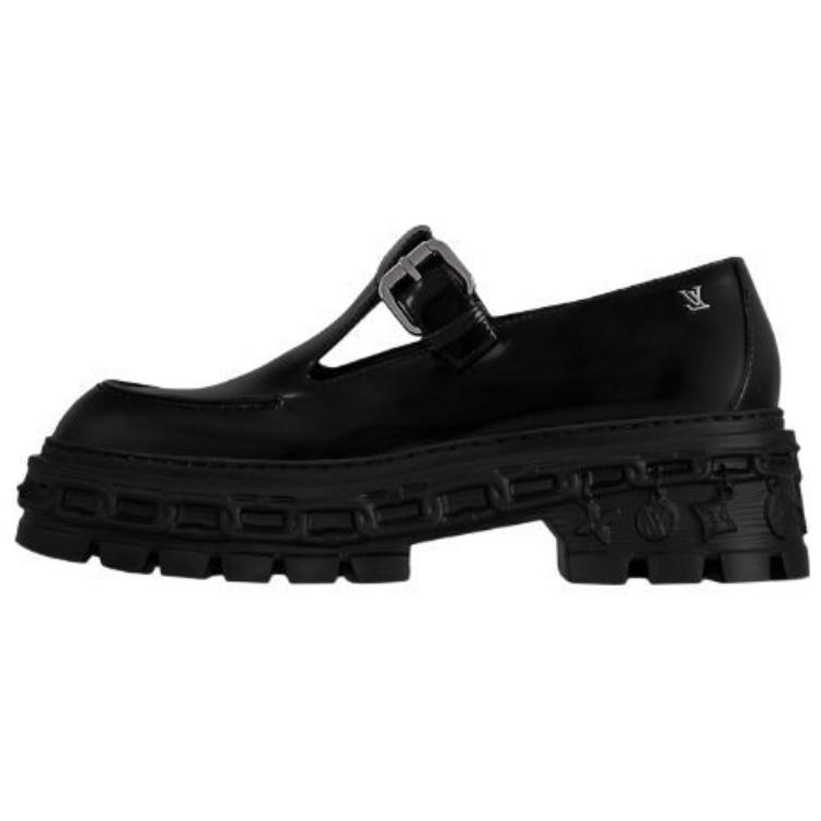 LOUIS VUITTON RECORD Loafers Women's Black
