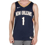 Nike NBA Zion Williamson Basketball Sports Jersey SW Fan Edition New Orleans Pelicans 1 Navy Blue Dark blue 864493-427