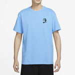 Men's Nike Cartoon Pattern Printing Casual Round Neck Short Sleeve Blue T-Shirt DR8915-412