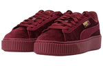 (WMNS) PUMA Platform Velvet Purple Low-Top Sneakers Purple 373935-04