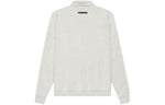 Fear of God Essentials SS21 Long Sleeve French Terry Polo Shirt 'Light Heather Oatmeal' FOG-SS21-600