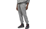 Air Jordan Solid Color Embroidered Drawstring Casual Pants/Trousers Men's Grey DQ7341-091