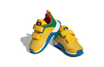 (TD) adidas DNA x LEGO Two-Strap Hook-and-Loop Shoes 'Yellow Black Shock Blue' HQ1308
