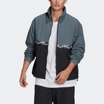 adidas originals Adicolour Sliced Trefoil Track Jacket Men's Black/Blue GN3438