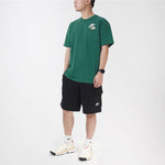 Men's Nike Logo Pattern Round Neck Short Sleeve Green T-Shirt DV3316-350
