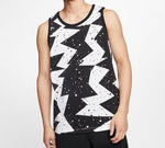 Air Jordan Printed Poolside Basketball Jersey For Men Black/White CJ6231-010