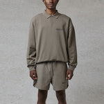 Fear of God Essentials FW20 Long Sleeve Polo Shirt 'Taupe' FOG-FW20-355