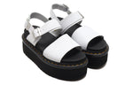 (WMNS) Dr. Martens Voss Leather Thick Bottom Sandals White 26725100