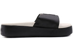 (WMNS) PUMA Platform Slide 'Black Whisper White' 366121-04