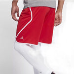 Air Jordan Flight Solid Color Side Breathable Basketball Sports Shorts Red 865851-657