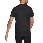 Men's adidas Solid Color Breathable Round Neck Pullover Short Sleeve Black T-Shirt H58591