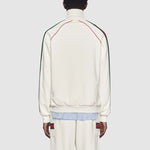 Gucci Ribbon Knitted Zip Sweatshirt For Men White 625405-XJCOE-9146