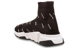 Balenciaga Speed Trainer Mid 'Allover Logo - Black' 597551W17121015