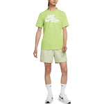 Nike Large Alphabet Logo Printing Round Neck Casual Sports Short Sleeve Green AR5007-332