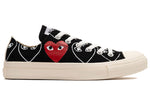 CDG x Converse Chuck Taylor All Star Multi-Heart Black/White/Red 168983C