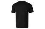 Men's adidas Contrasting Colors Collar Logo Casual Sports Short Sleeve Black T-Shirt HE1573