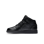 (GS) Air Jordan 1 Retro Mid 'Black Dark Grey Outsole' 554725-021