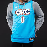 Nike NBA Russell Westbrook City Edition (Oklahoma City Thunder) Swingman Jersey Blue AJ4632-445