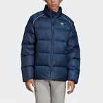 adidas originals Adicol Jacket 1 Stay Warm Solid Color raglan sleeve Stand Collar Down Jacket Navy Blue ED5838