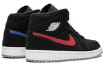 Air Jordan 1 Mid 'Multicolor Swoosh Black' 554724-065