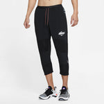 Nike Letter Printing Pocket Splicing Sports Cropped Trousers Men's Black DA1153-010