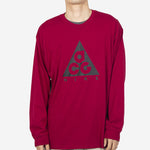 Men's Nike ACG Logo Printing Sports Round Neck Long Sleeves Wine Red T-Shirt BQ7203-620