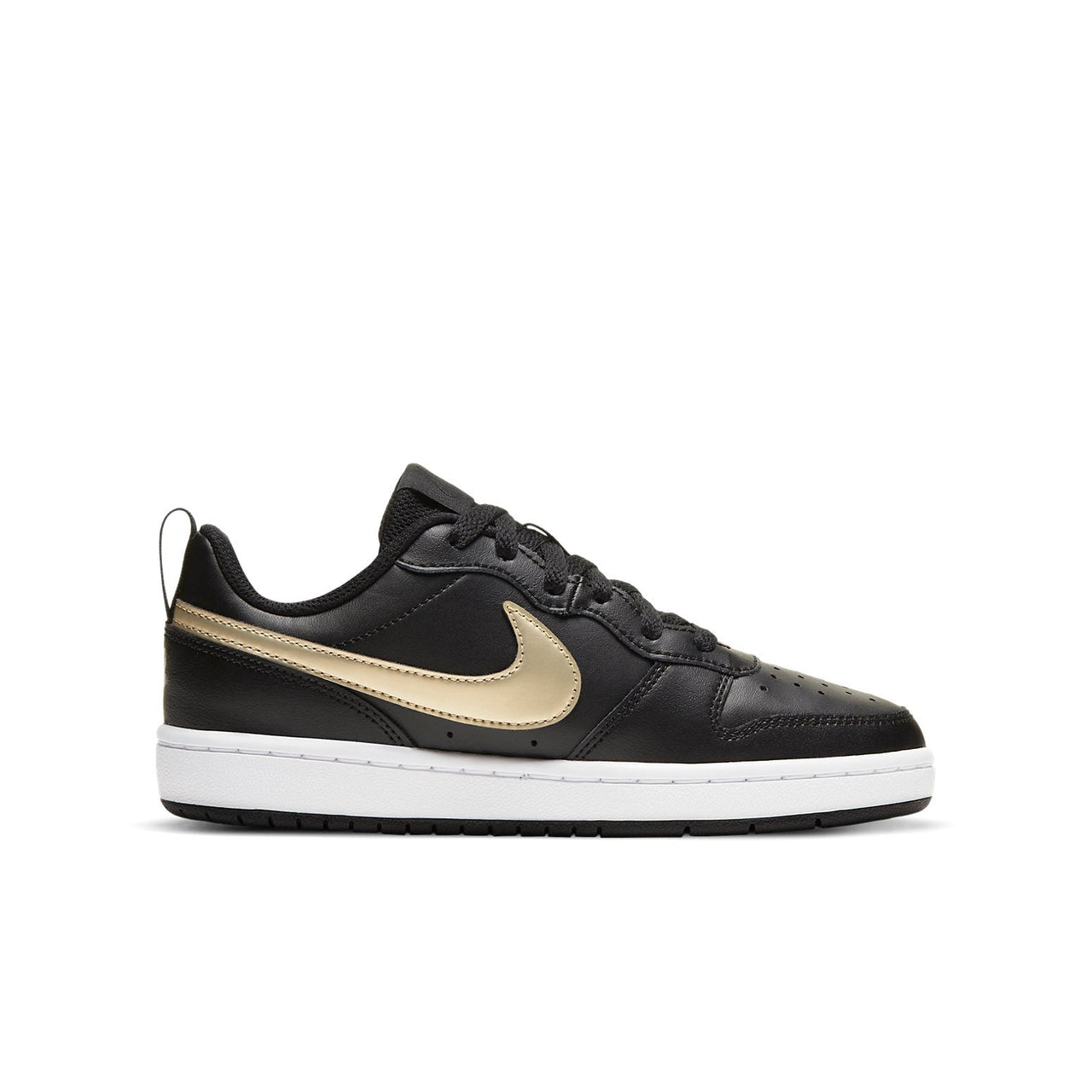 (GS) Nike Court Borough Low 2 'Black Gold' BQ5448-011