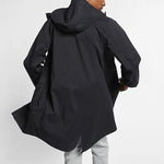 Men's Nike Solid Color Athleisure Casual Sports Mid-Length Hooded Windbreaker AV8271-010