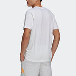 adidas Gradient Alphabet Logo Sports Round Neck Short Sleeve White GK9617