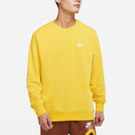 Nike Sportswear Club Casual Sports Round Neck Pullover Yellow BV2667-709