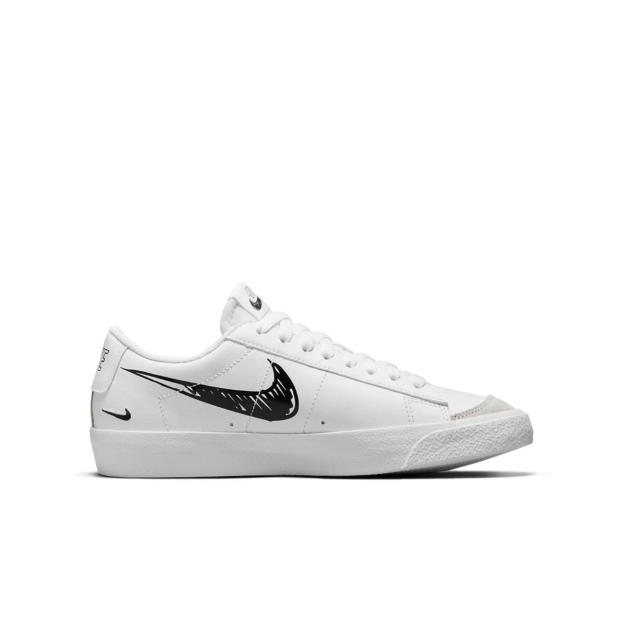 (GS) Nike Blazer Low '77 'Sketch - White Black' DM7819-100
