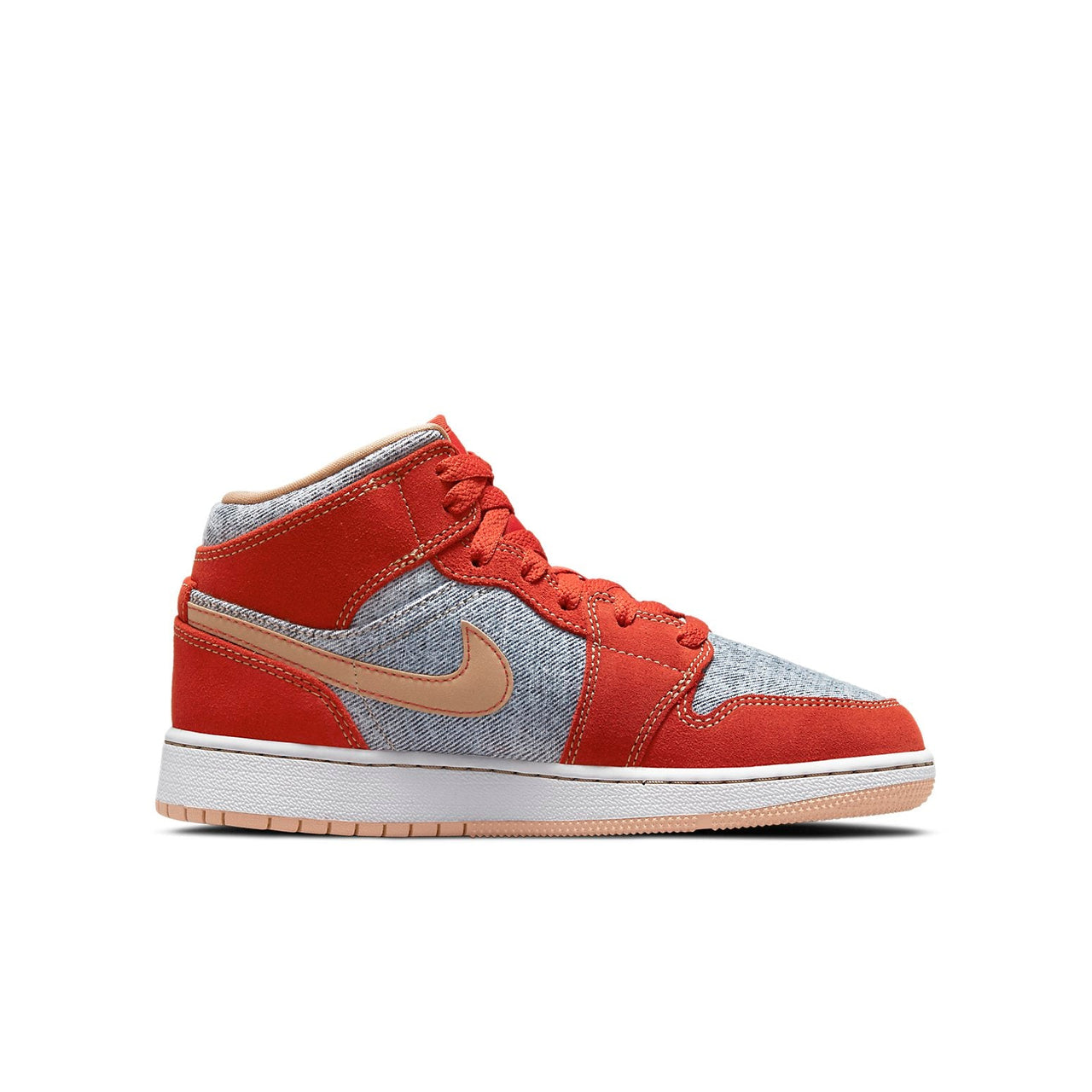 (GS) Air Jordan 1 Mid SE 'Denim Red' DM4384-600