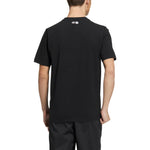 adidas Solid Color Logo Breathable Round Neck Short Sleeve Black HS4387