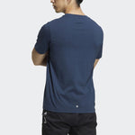Men's adidas WJ T GFX Martial Arts Series Word Printing Round Neck Short Sleeve Navy Blue T-Shirt HM7469