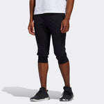 adidas M PNT 34 DK 3S Training Running Sports Slim Fit Cropped Pants Black FT2839