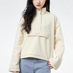 (WMNS) AS W Nike Sportswear SWSH Top HZ FLC BB FOSSIL CU6638-238
