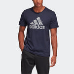 adidas Mh Bos Graph Logo Printing Round Neck Short Sleeve Blue DV3087