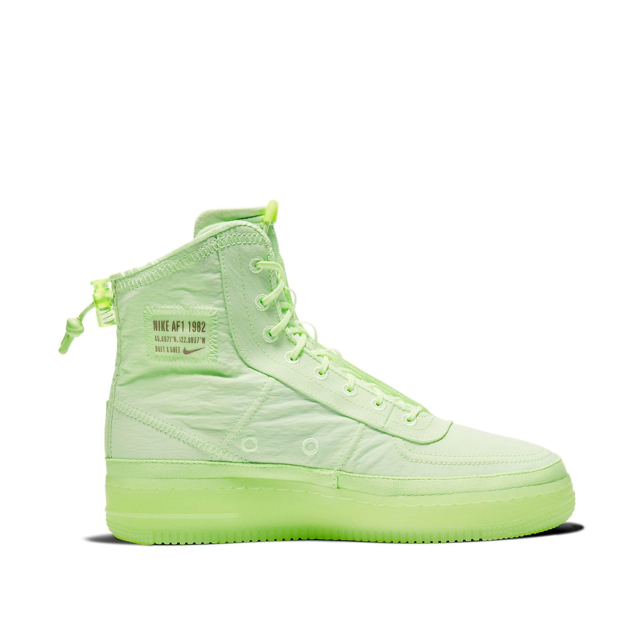 (WMNS) Nike Air Force 1 High Shell 'Volt' BQ6096-700