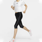 (WMNS) Nike Air Dri-FIT Quick Dry Casual Sports Running Short Sleeve 'White' CU3059-100